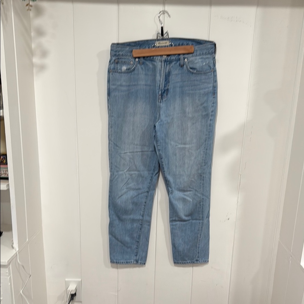 Madewell Blue Straight Denim Jeans Essential Style